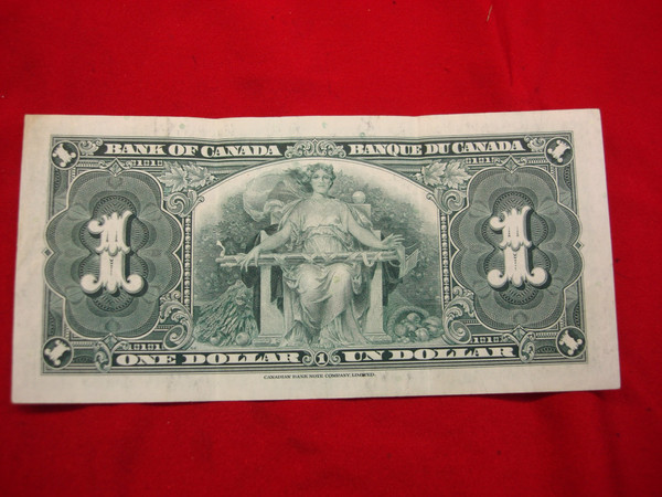 1937 Canada $1 Dollar Bill - Coyne/Towers Signature - Fine Condition