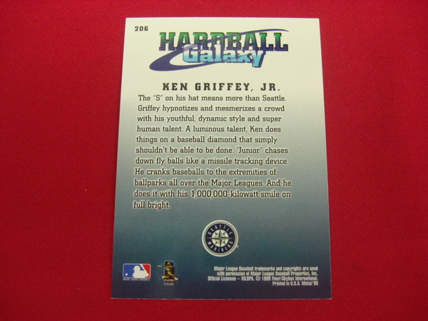 1998 Fleer Metal Universe Ken Griffey Jr. #206 Foil Base Card - Seattle Mariners - Baseball Card