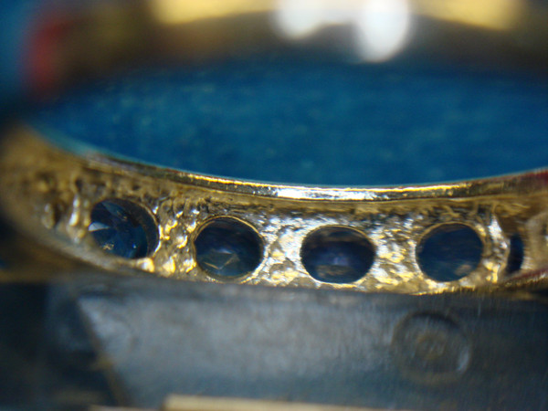 Elegant Sterling Silver Ring with Purple Stones - Size 8