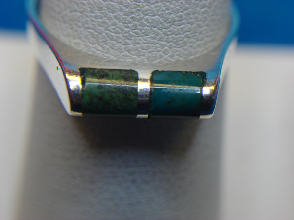 Vintage Sterling Silver Turquoise Ring - Southwest Style Size 7 1/2