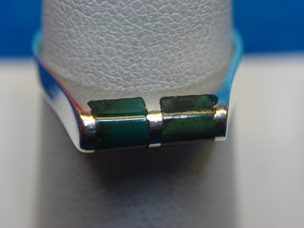 Vintage Sterling Silver Turquoise Ring - Southwest Style Size 7 1/2