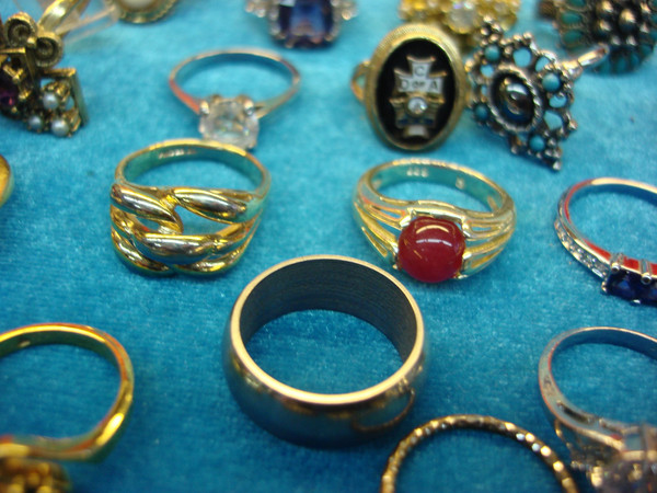50 Vintage & Modern Estate Rings - Unique Jewelry Lot Deal (Under $3 Each)