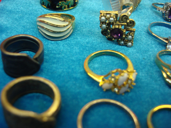 50 Vintage & Modern Estate Rings - Unique Jewelry Lot Deal (Under $3 Each)