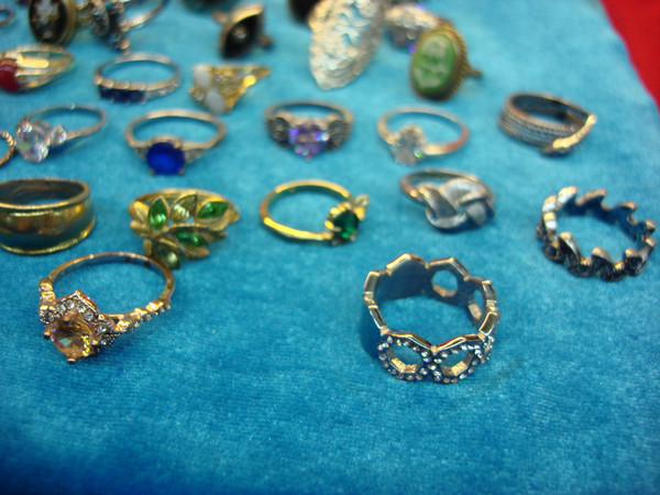 50 Vintage & Modern Estate Rings - Unique Jewelry Lot Deal (Under $3 Each)