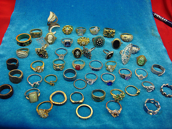 50 Vintage & Modern Estate Rings - Unique Jewelry Lot Deal (Under $3 Each)