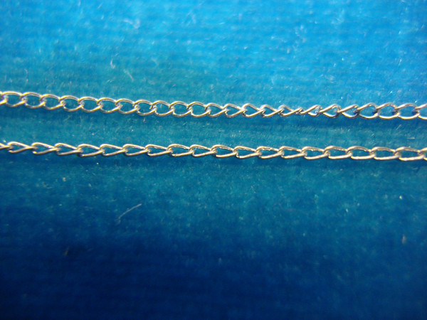 Vintage Anson Sterling Silver Chain Necklace with Purple Glass Pendant - 20 Inch