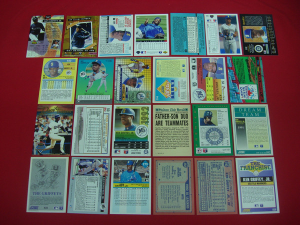 Ken Griffey Jr. Rookie Cards & Early MLB Collection (25 Unique Cards)
