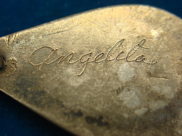 Vintage Angelita Native American Silver Turquoise & Coral Pendant