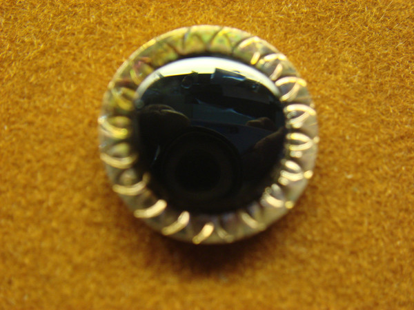 Vintage Lamode Onyx & Gold Tie Tac - Original Box, Unused