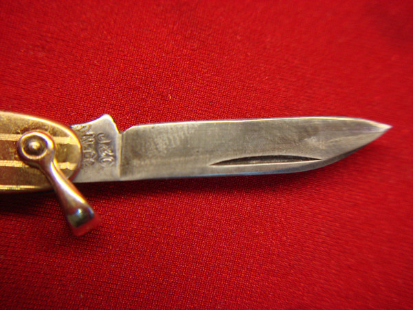 Vintage J.C. & Co. Two Blade Vest/Watch Chain Knife - Excellent Condition, GF Panels