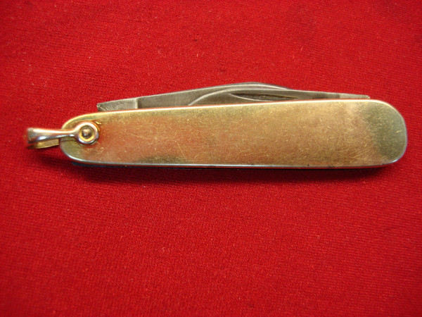 Vintage J.C. & Co. Two Blade Vest/Watch Chain Knife - Excellent Condition, GF Panels