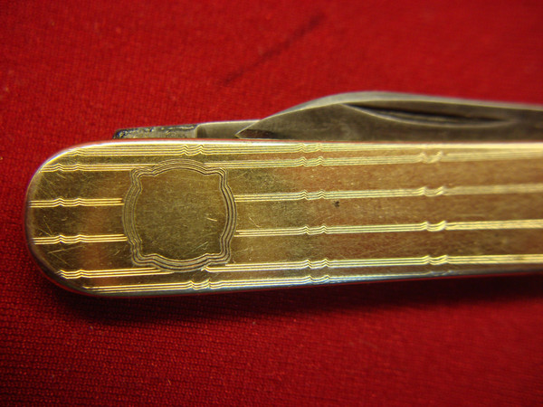 Vintage J.C. & Co. Two Blade Vest/Watch Chain Knife - Excellent Condition, GF Panels