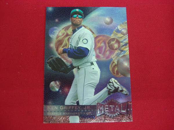 1996 Fleer Metal Universe Ken Griffey Jr. Rookie Card #107 Seattle Mariners (Foil) - Graded & Protected