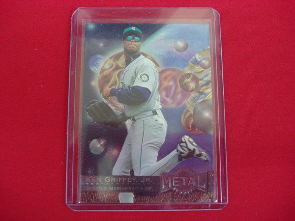 1996 Fleer Metal Universe Ken Griffey Jr. Rookie Card #107 Seattle Mariners (Foil) - Graded & Protected