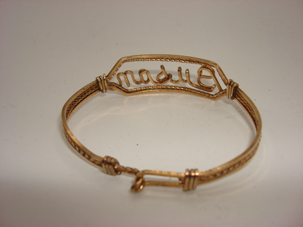 Vintage 1960s-70s Rose Gold Filled Name Bracelet for Susan - Unique Engraved Gift