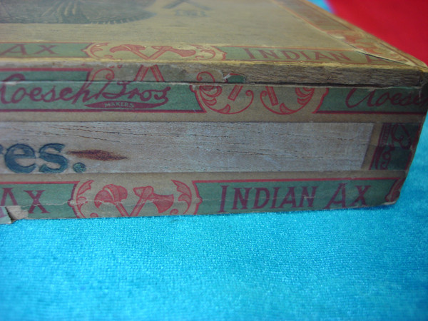 Antique Roesch Bros. Wooden Cigar Box - 1890s Pottstown PA - Excellent Condition