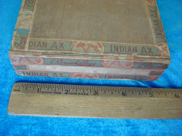 Antique Roesch Bros. Wooden Cigar Box - 1890s Pottstown PA - Excellent Condition