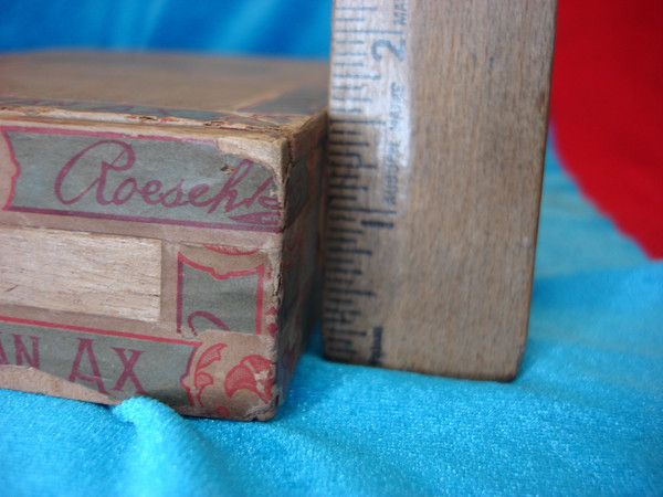 Antique Roesch Bros. Wooden Cigar Box - 1890s Pottstown PA - Excellent Condition