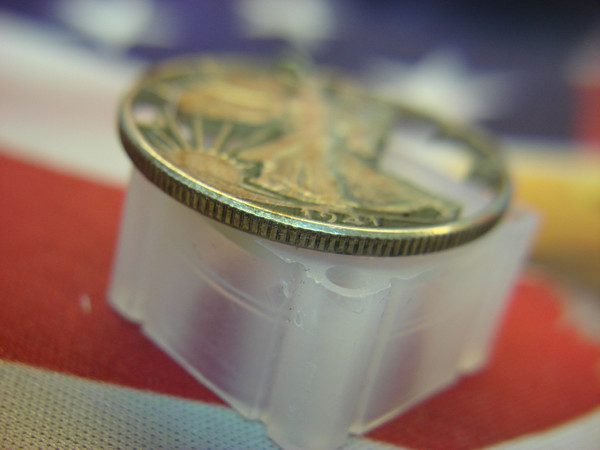 Vintage 1941 Walking Liberty Half Dollar Pendant - Cut-Out Design .900 Fine Silver