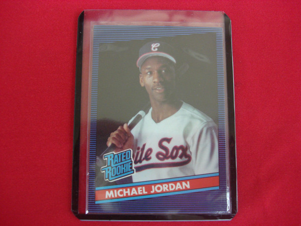 1990 Fun City Michael Jordan Rookie Card (Blue Back, Donruss Rated Rookie) - Chicago White Sox - PSA Graded
