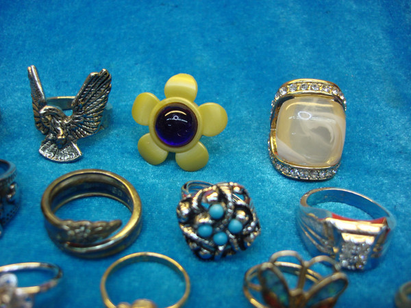 Vintage & Modern Ring Lot of 50 - Estate Jewelry Collection, Rare Finds