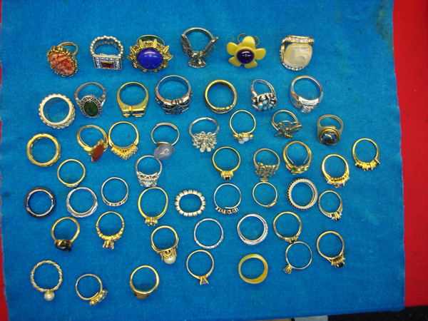 Vintage & Modern Ring Lot of 50 - Estate Jewelry Collection, Rare Finds