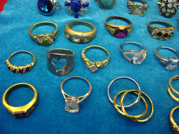 50 Vintage & Modern Estate Rings Lot - Rare Collection, Under $3 Each