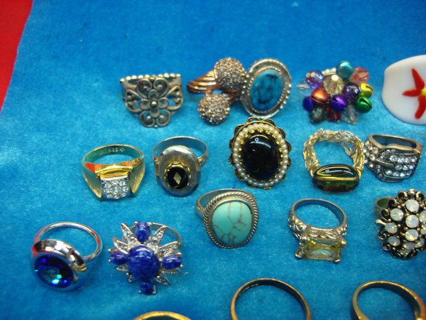 50 Vintage & Modern Estate Rings Lot - Rare Collection, Under $3 Each