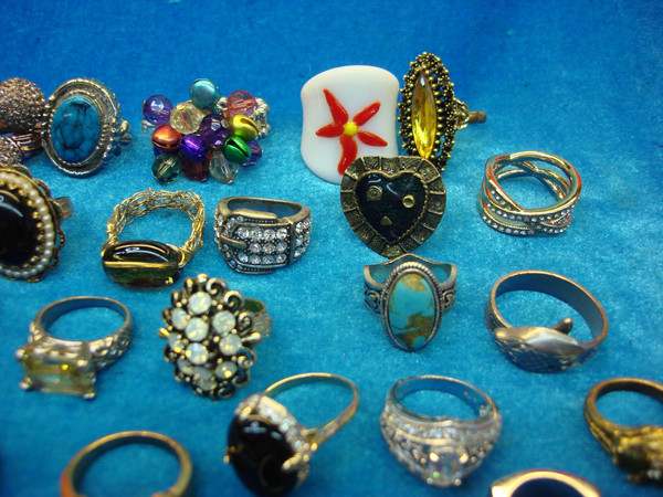 50 Vintage & Modern Estate Rings Lot - Rare Collection, Under $3 Each