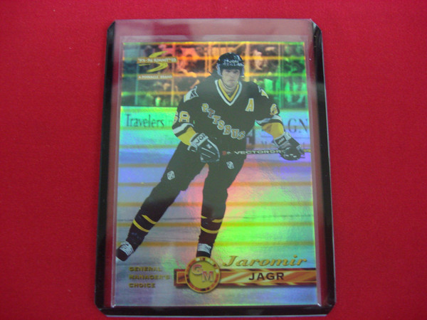 Jaromir Jagr 1995-96 Pinnacle Summit GM's Choice #11 Pittsburgh Penguins Hockey Card - Foil Insert