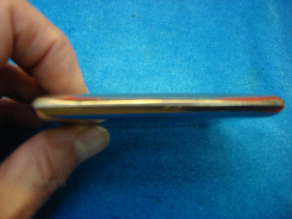 Vintage Engraved Cigarette Case - Oriental Mountain Scene, Stainless Steel or Nickel