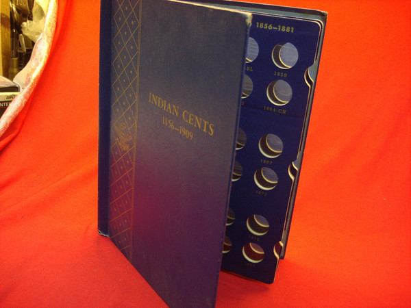 Whitman Classic Album #9402 - Indian Head Cents 1856-1909 - Vintage Coin Storage, Good Condition