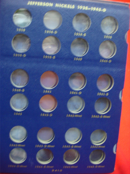 Whitman Classic Album #9410 - Jefferson Nickel Collection 1938-1964 (P-D-S) - Used