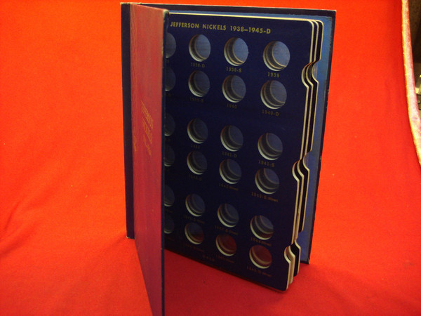 Whitman Classic Album #9410 - Jefferson Nickel Collection 1938-1964 (P-D-S) - Used