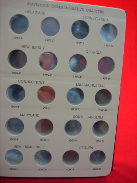 DANSCO Washington Quarters Statehood Album (1999-2003) - 5 Page Coin Display Album