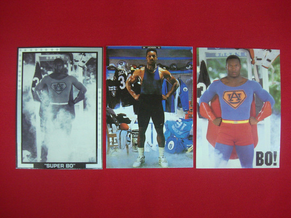 Bo Jackson Superman Pose Sports Card Lot (Auburn, Los Angeles, Kansas City) - Broder Type Rare Cards