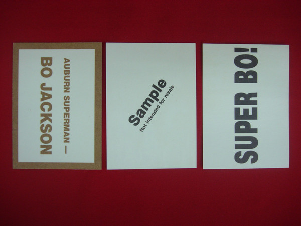 Bo Jackson Superman Pose Sports Card Lot (Auburn, Los Angeles, Kansas City) - Broder Type Rare Cards