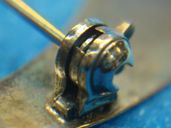 Artisan Crafted Sterling Silver Swirl Pin - Vintage Elegance