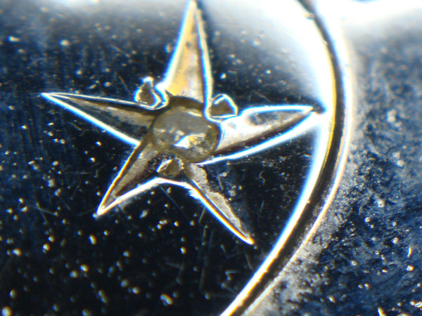 Sterling Silver Double Heart Diamond Pendant Necklace - Pre-Owned, Excellent Condition