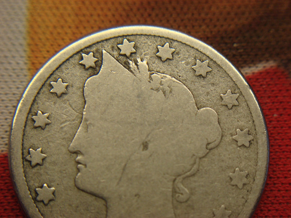 1887 Liberty Head'V' Nickel - Original Surface, Detailed Design - Estate Find