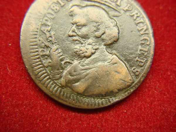 1797 Italian States St. Peter 2 1/2 Baiocchi Copper Coin - Historical Artifact