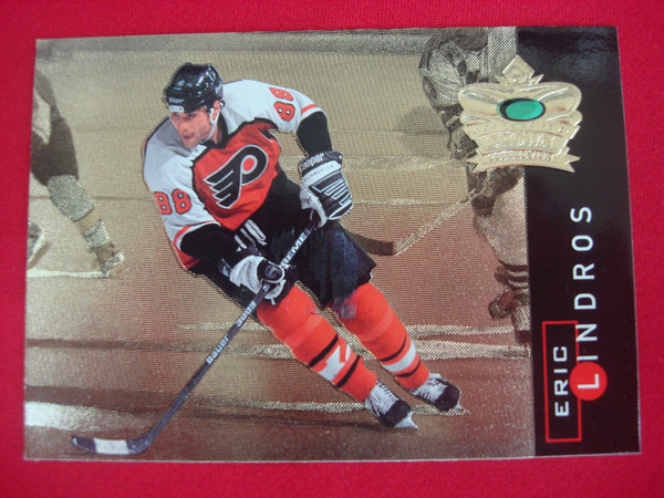 1995-96 Parkhurst International Crown Collection Eric Lindros Gold Series #1 Hockey Card