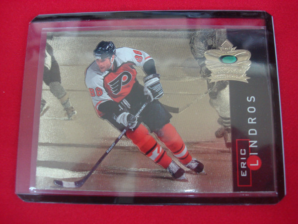 1995-96 Parkhurst International Crown Collection Eric Lindros Gold Series #1 Hockey Card