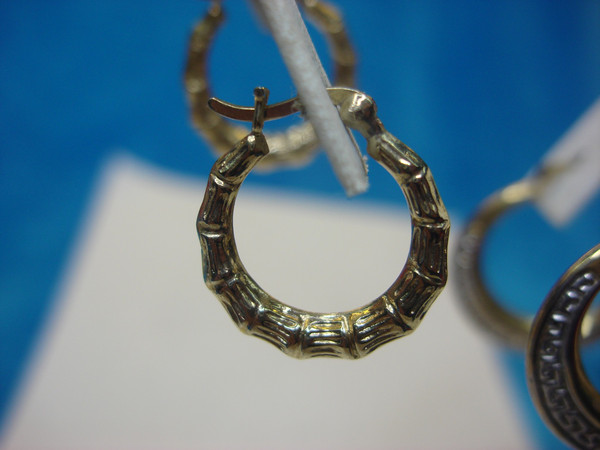 Sterling Silver & Gold Vermeil Hoop Earrings Set (3/4