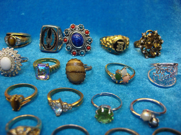 50 Vintage & Modern Estate Rings - Rare & Unique Collection, Under $3 Each!