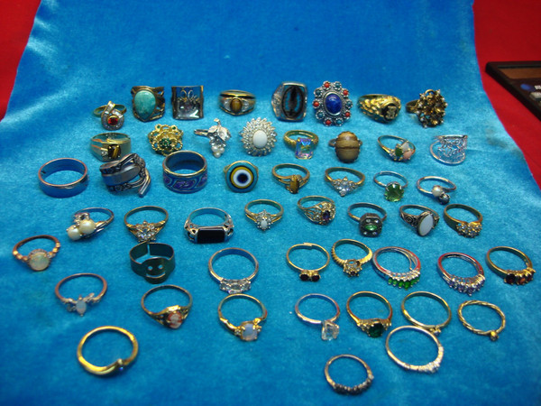 50 Vintage & Modern Estate Rings - Rare & Unique Collection, Under $3 Each!
