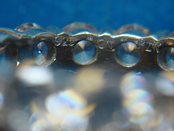 Sterling Silver Diamond Simulant Ring - Size 9, Sparkling Band