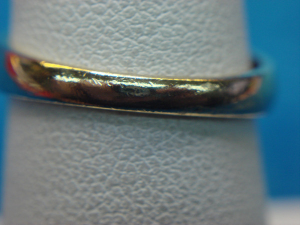 Sterling Silver & Gold Vermeil Purple Trillion Ring (Size 7) - Pre-Owned