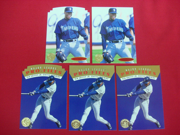1995 Upper Deck Ken Griffey Jr. Card Lot: Pro-Files, Die-Cut Parallels & Red Printer's Dot Variant