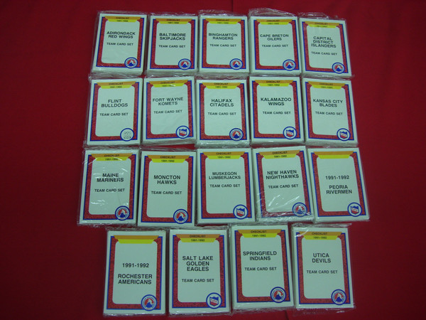 1991-92 ProCards Minor League Hockey Set (AHL & IHL) - Factory Sealed Collection of 19 Teams